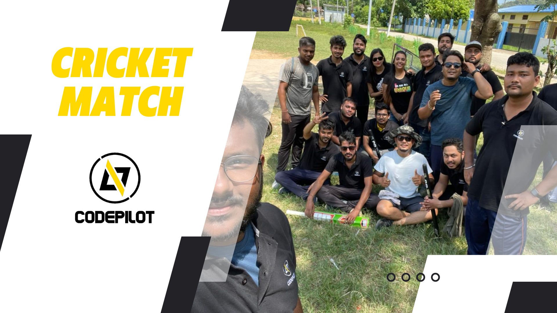 A friendly cricket match at Khanapara field
